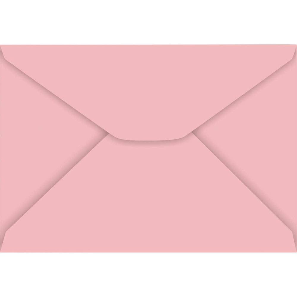 Envelope Carta Colorido 114X162Mm Rosa Claro 85G