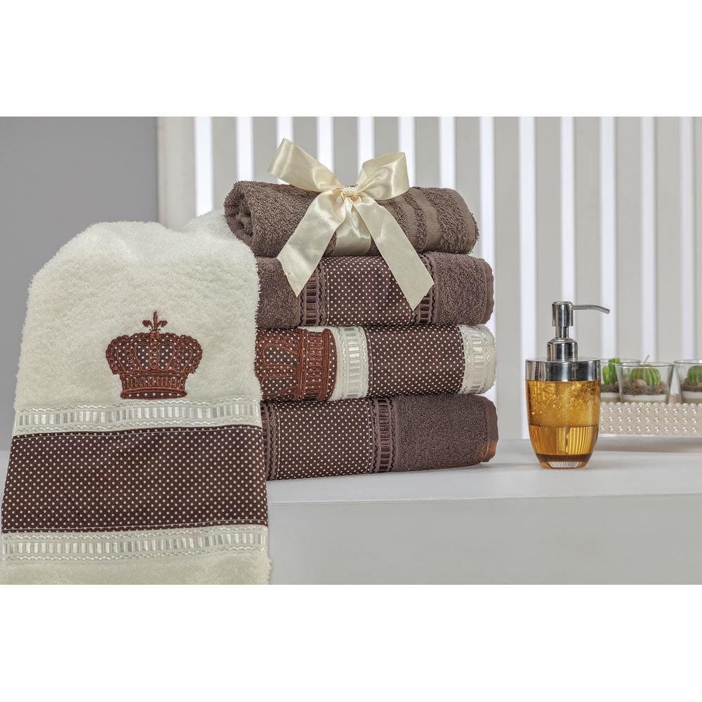 Jogo de Banho Nobre 5 Peças  Tabaco