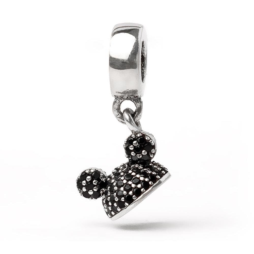 Berloque Pendente Prata 925 Ratinho Mickey Mouse Zircônias