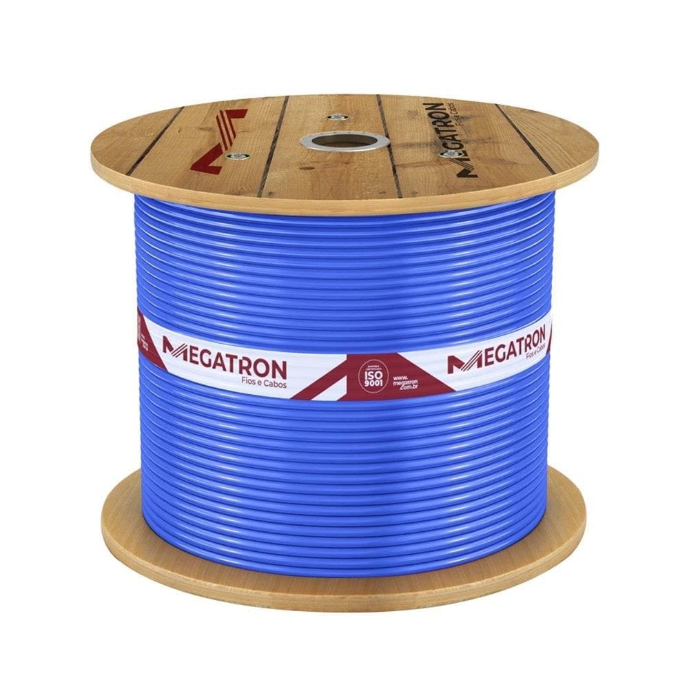 Cabo Flexível Megatron 1,5mm x 1400m Bobina 750V Azul