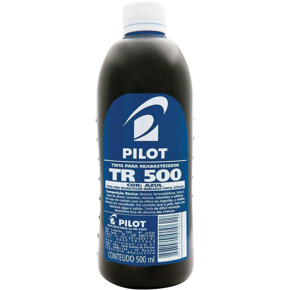 Tinta Marcador Permanente Reabastecedor 500Ml Azul