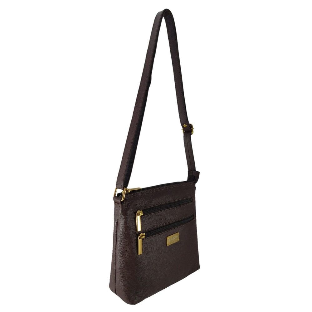 Bolsa Transversal Topgrife Couro Marrom
