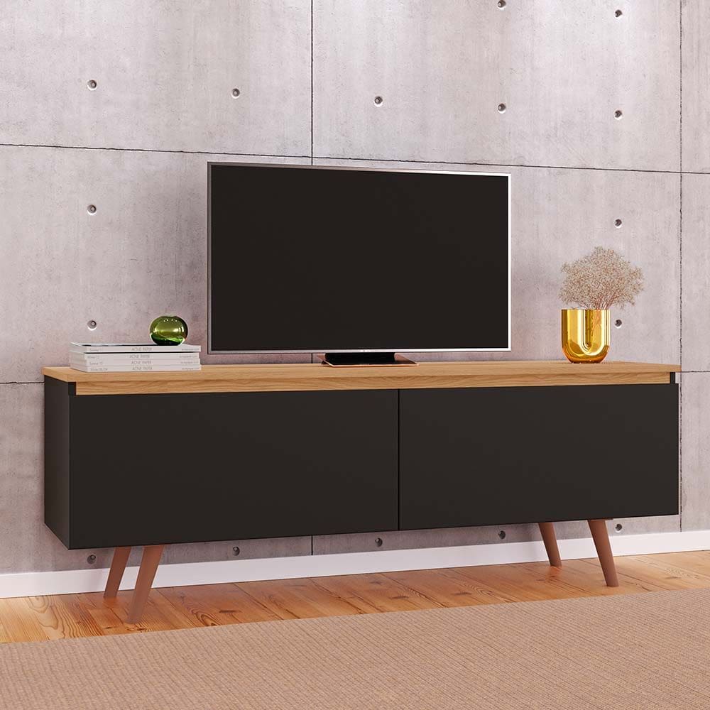 Rack Tuboarte Ruth p/ TVs de até 55? com Pés em estilo Retrô