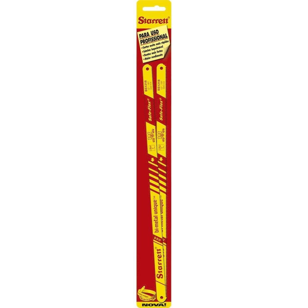 Segueta Starrett Bimetálica Flexível BS1218 Cartucho - 10 Embalagens com 2 Unidades