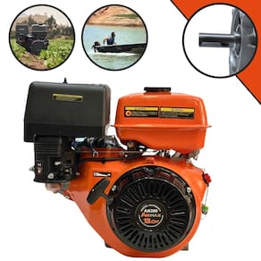 Motor AN390 Anmax À Gasolina 4T 389cc 13HP 3.600rpm Profissional Com Eixo Horizontal 25,4mm e Partida Manual Para Moendas de Cana e Rabetas