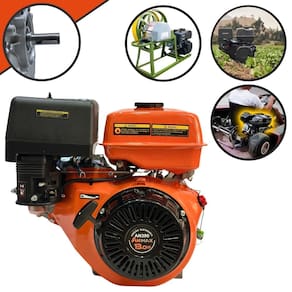 Motor Anmax AN390 À Gasolina Motor 4T 389cc 13HP 3.600rpm Com Partida Manual e Eixo Horizontal Chavetado 25,4mm Ideal Para Kart e Rabetas de Barco