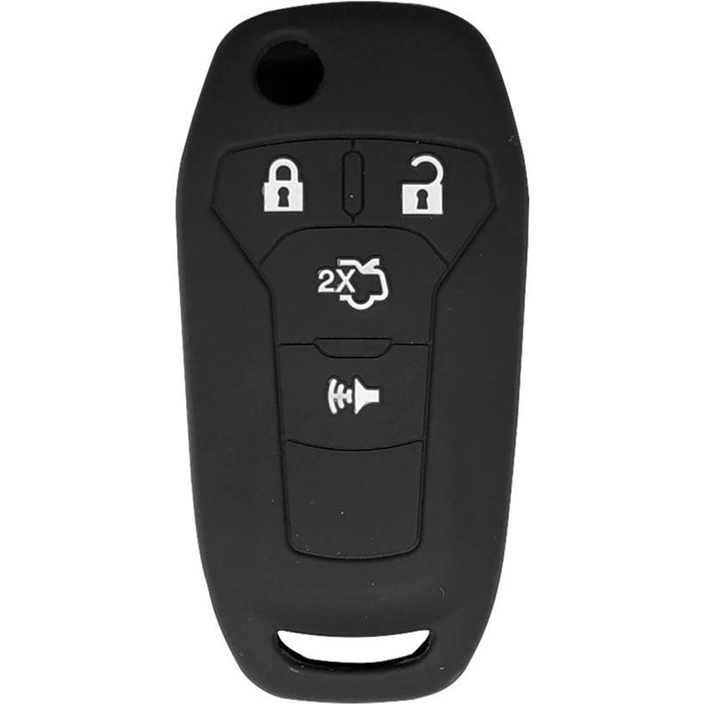 Capa Silicone Ford Fusion Novo Ka 4 Botões Preto