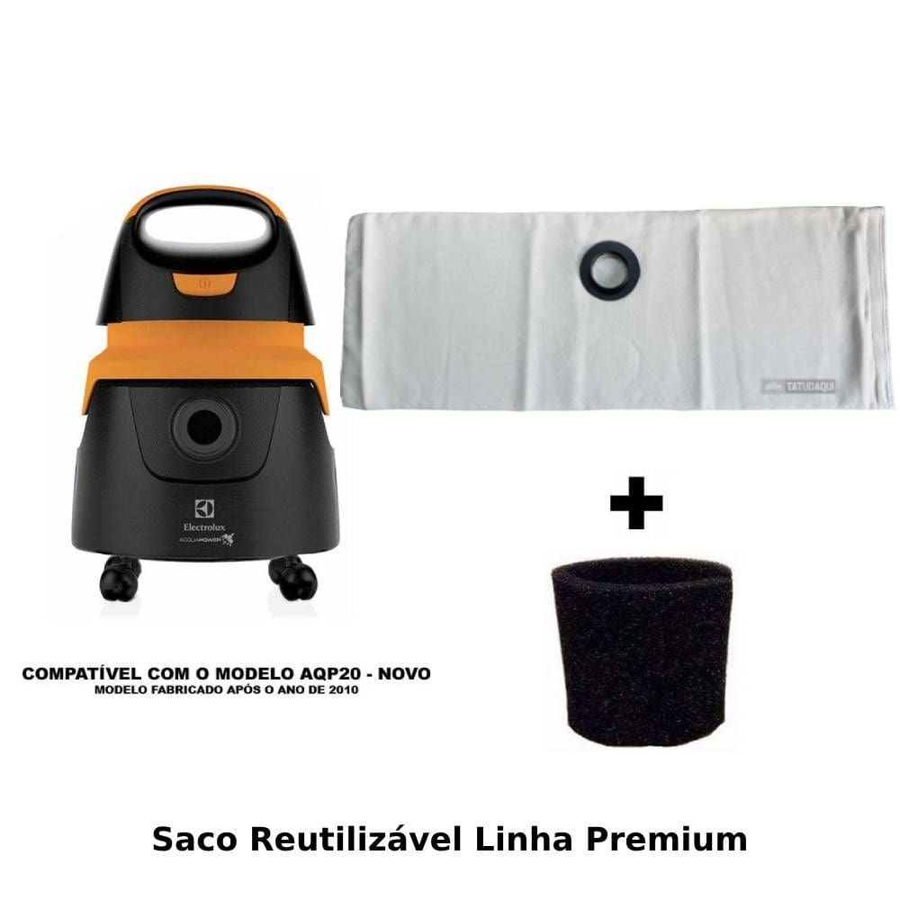 Saco Reutilizável Para Aspirador Electrolux Acqua Power AQP20 + Filtro