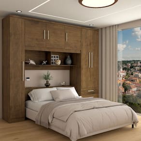 Guarda-Roupa Casal Modulado Diadema 6 Portas 3 Gavetas Jequitibá - Panorama Móveis