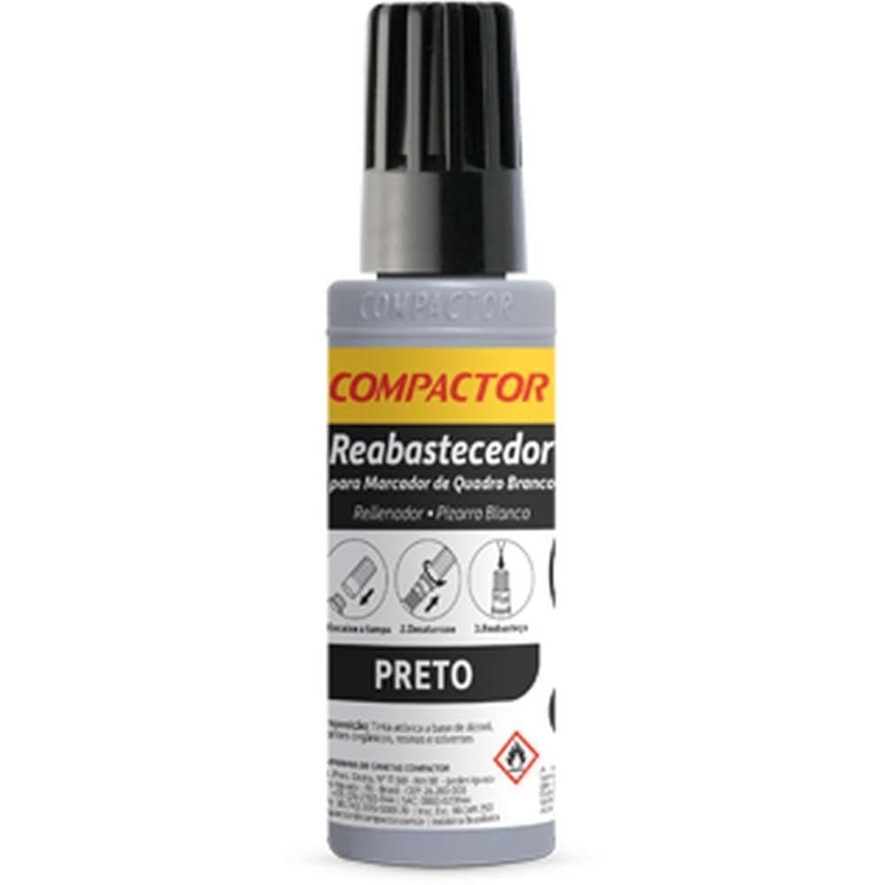 Tinta Marcador Quadro Branco Reabastecedor 030 Preto
