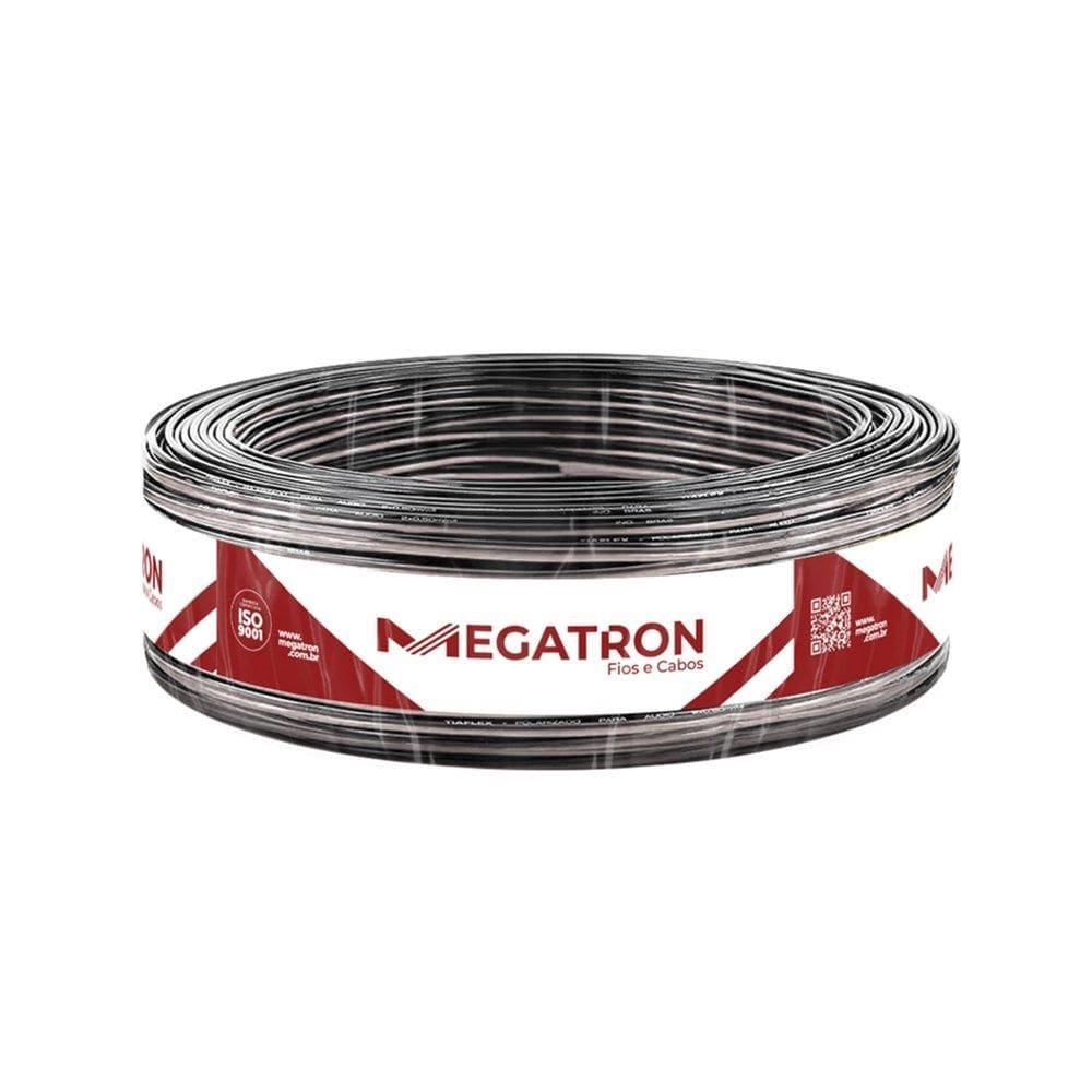 Cabo para Som Megatron 2X1,50mm 100m Polarizado Cristal