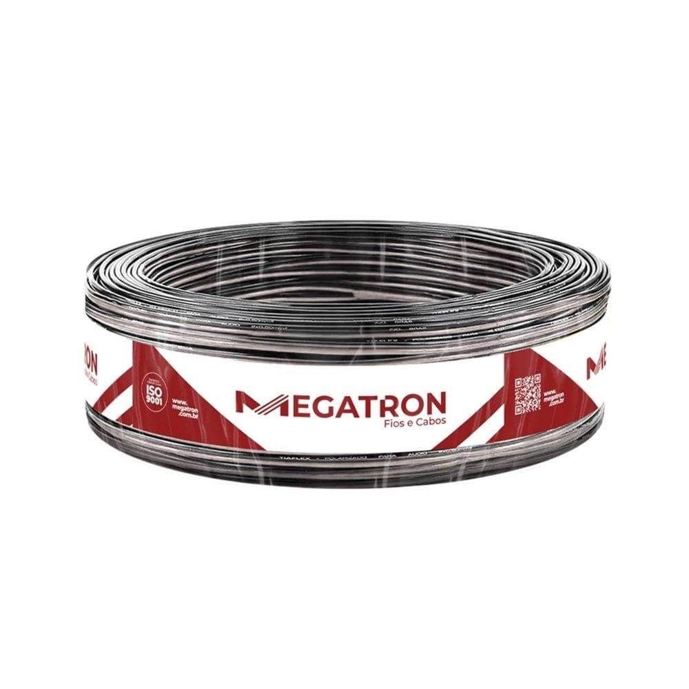 Cabo para Som Megatron 2X0,75mm 100m Polarizado Cristal
