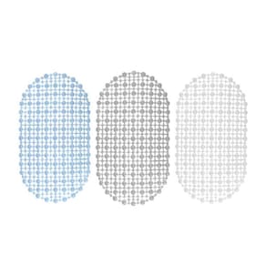Tapete Oval Para Banheiro Box Antiderrapante Pvc 60cm X 32cm