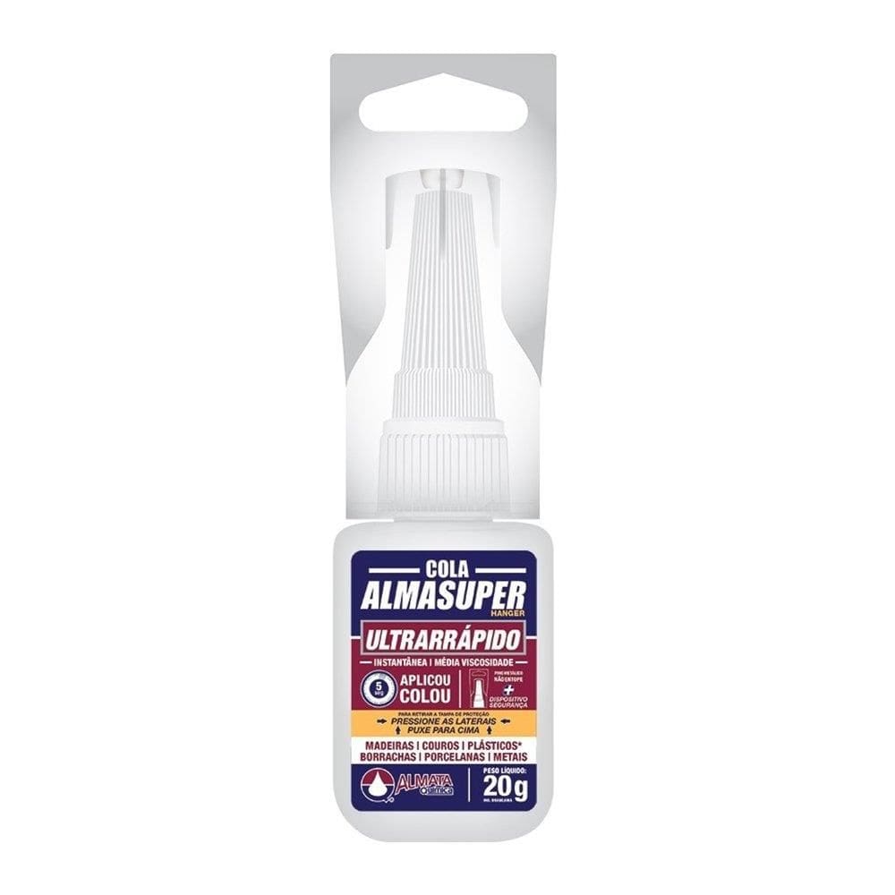Cola Almasuper Ultrarrápido Hanger AEP401 Instantânea 20g - Embalagem com 10 Unidades