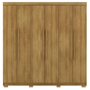 Guarda Roupa Casal 6 Portas 2 Gavetas 218 Cm 10037 Vlr Nature