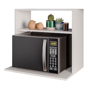 Suporte Micro-ondas Forno Armário Aéreo 60cm 1 Prateleira Aura Z34 Branco - Mpozenato