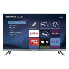 Smart 32” Britânia BTV32G7PR2CSGBLH Led Dolby Audio Bivolt