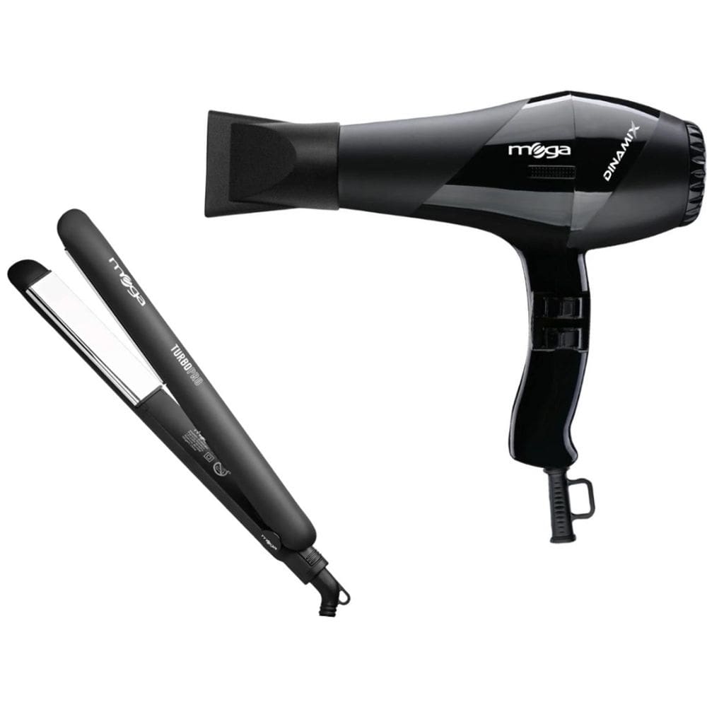 Kit Mega - Secador De Cabelo Dinamix 2000W 220V + Prancha Turbo Pro 230ºc Biv