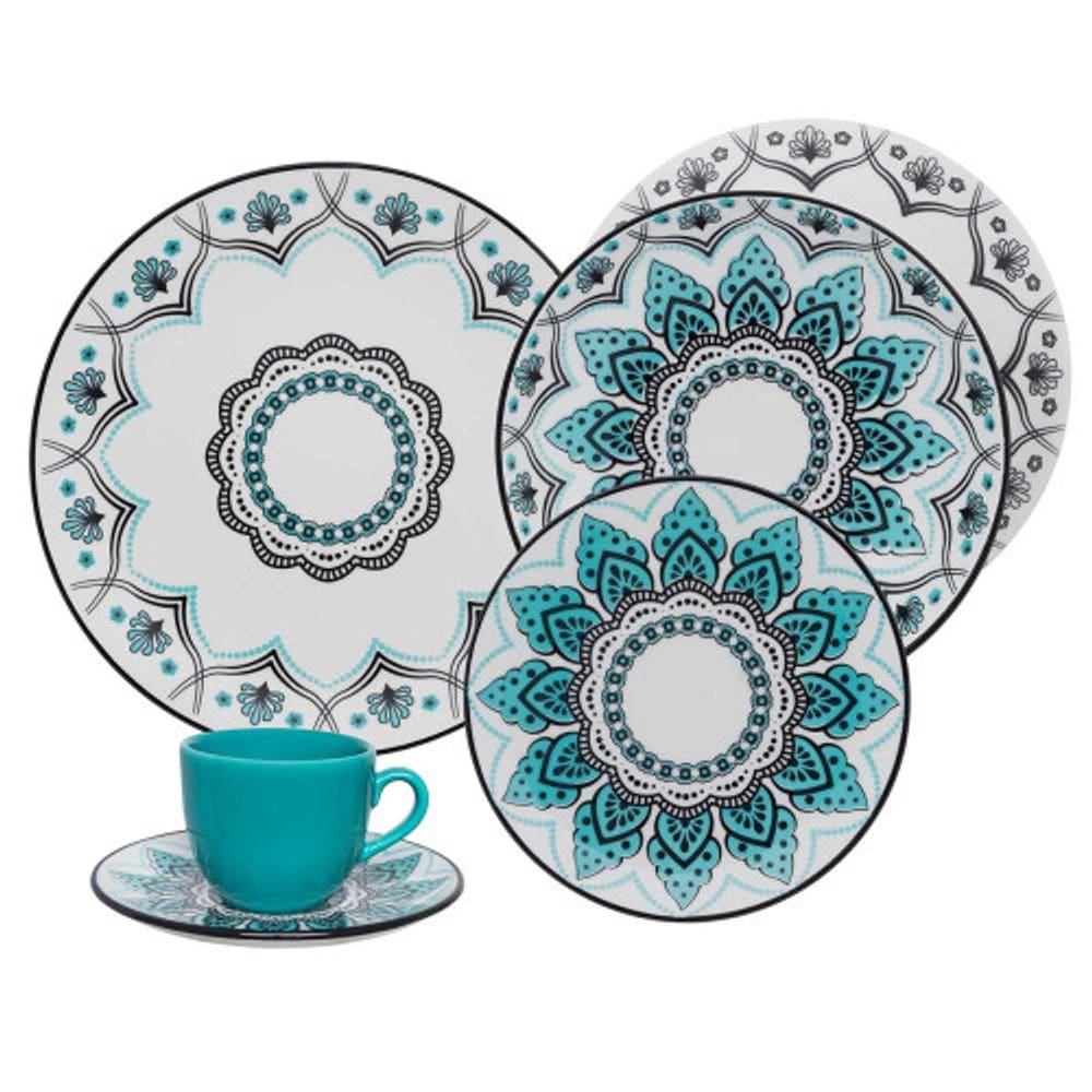 Aparelho Jantar e Chá Porcelana Oxford Serene 20 Peças