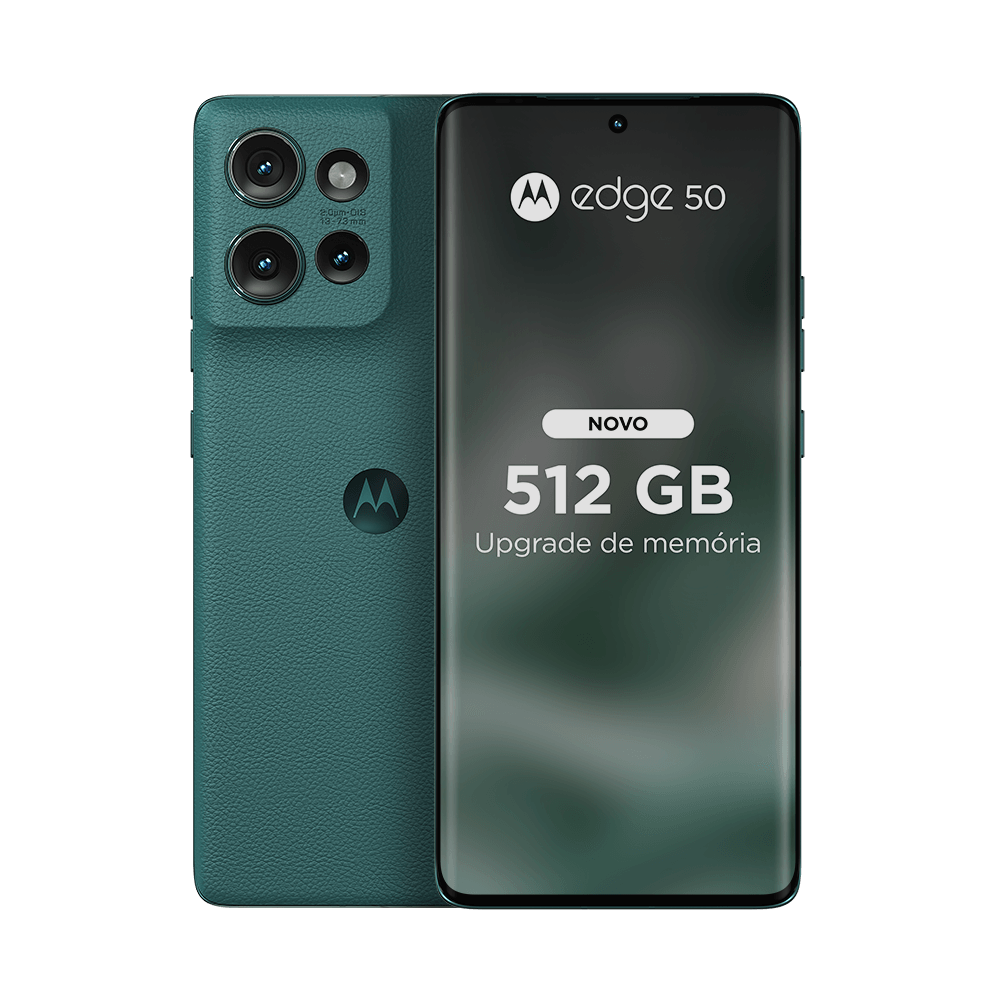 Smartphone Motorola Edge 50 5G - 512GB 24GB (12GB RAM+12GB Ram Boost) 50MP Sony Camera Moto AI Ultrarresistencia militar