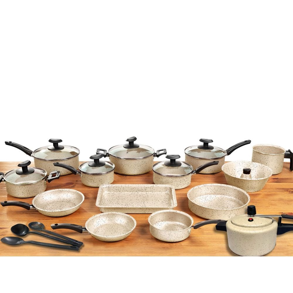 Conjunto Panelas 17 Pc Antiaderente com Panela Pressão