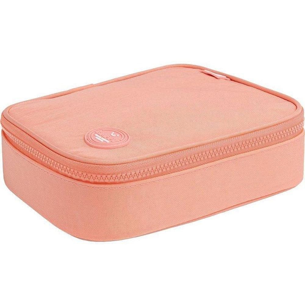 Estojo Tecido Happy Box Gd Salmao