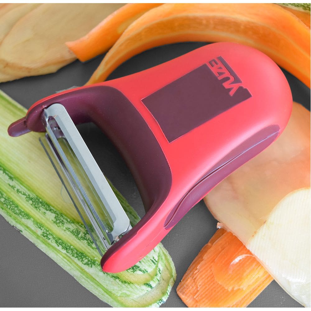 Descascador Peeler Lâminas Duplas - Vermelho - yuze