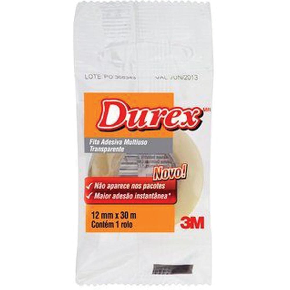 Fita Adesiva Durex Transparente 12Mmx30M. 3M Blt
