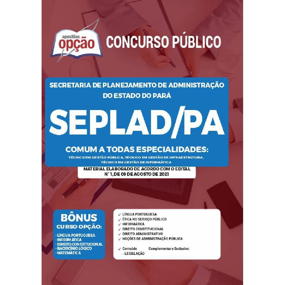 Apostila Seplad Pa - Comum A Todas As Especialidades