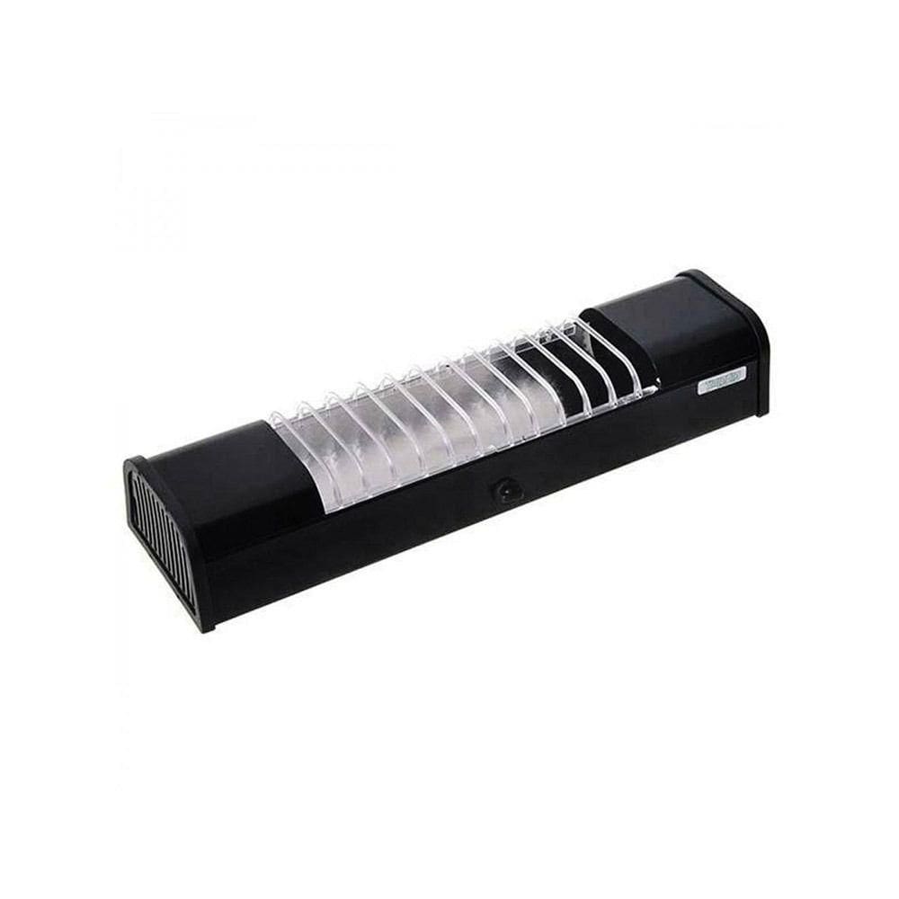 Luminária Compacta Para 2 Lâmpadas E27 Preta Taschibra