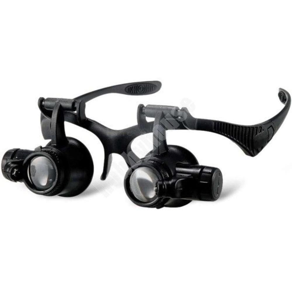 Oculos Lupa 20x Profissional Luz Lente De Aumento Para Reparo Joias Eletronica Relogios