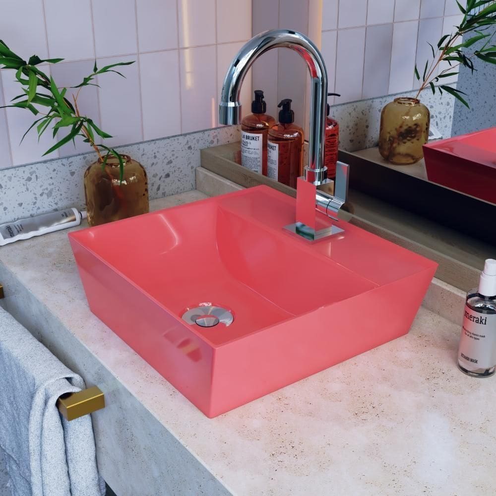 Cuba Apoio Angular Quadrada Volcano Aq33w Rosa