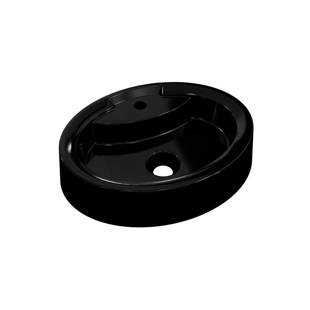 Cuba Apoio Oval Onix O43w Colorida Preto