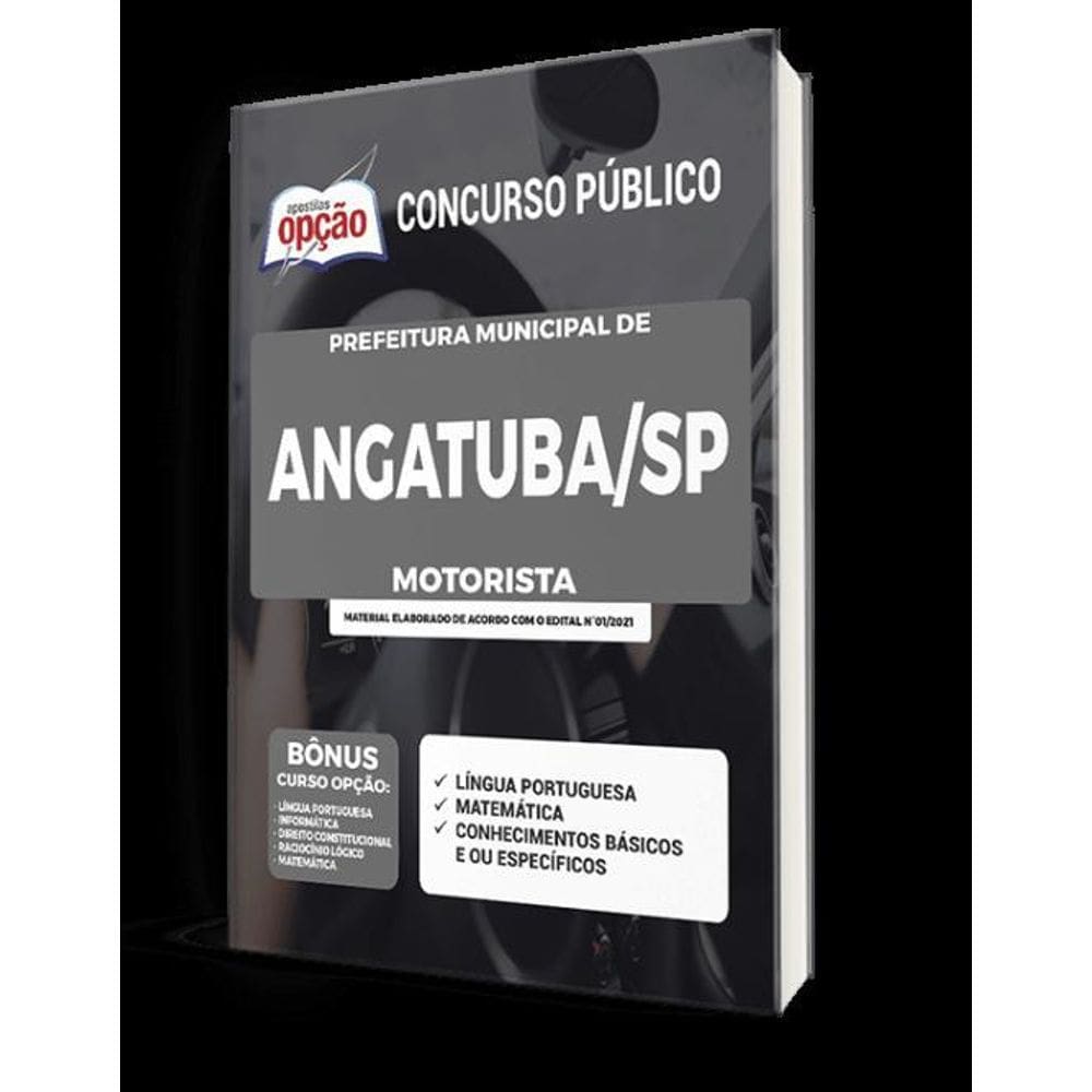 Apostila Prefeitura Angatuba Sp - Motorista