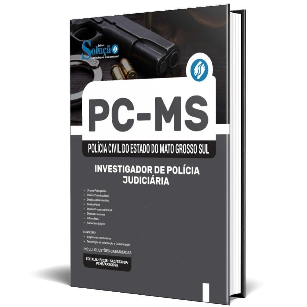 Apostila Concurso Pc Ms 2025 Investigador Polícia Judiciária