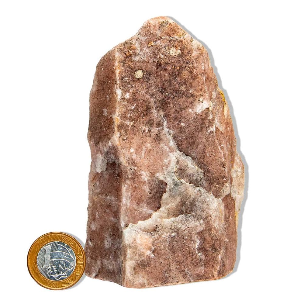 01 Quartzo Goiaba Pé Serrado 10 a 15cm 500 a 700g Tipo B