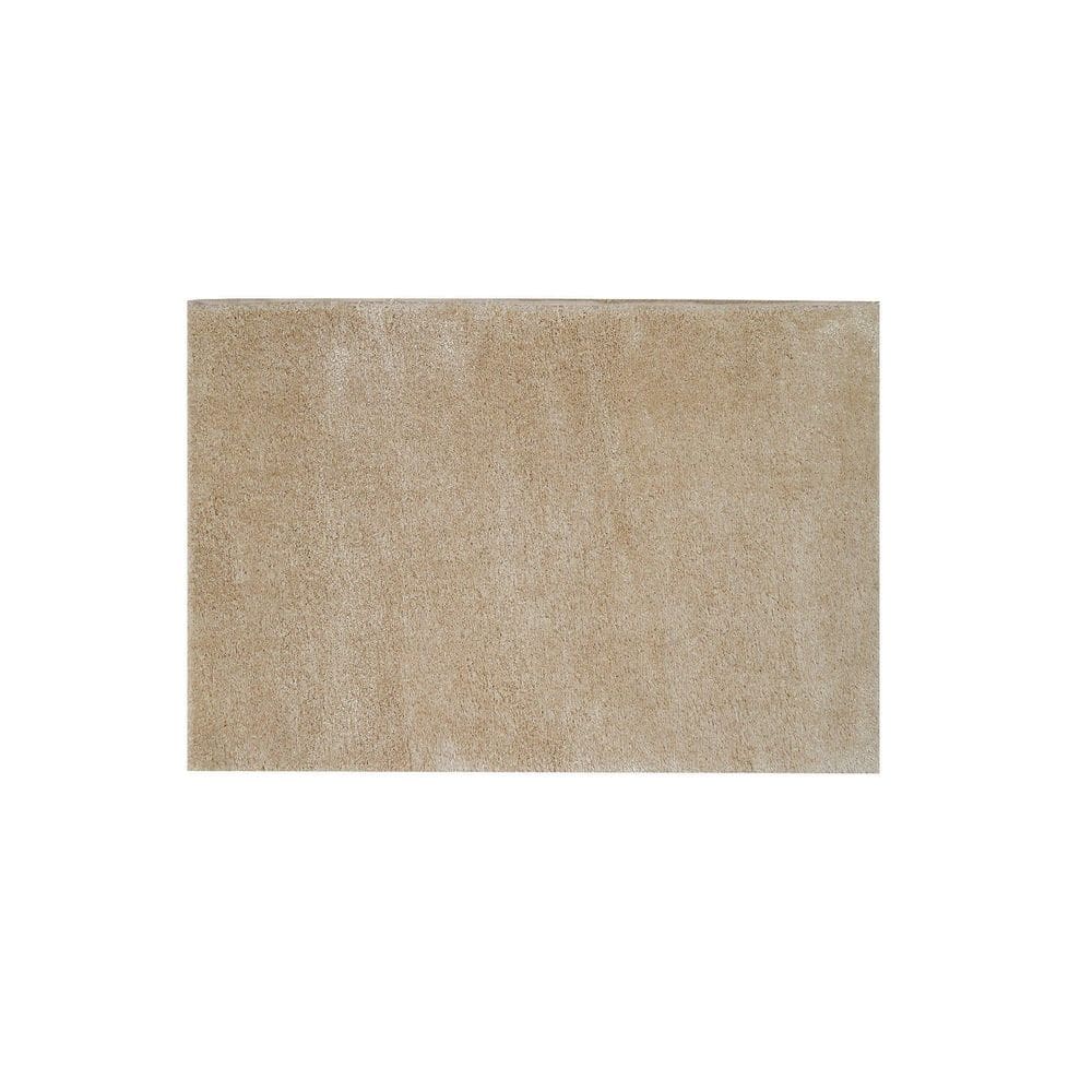 Tapete Majestic Jolitex 100X140Cm Macio Antiderrapante Bege