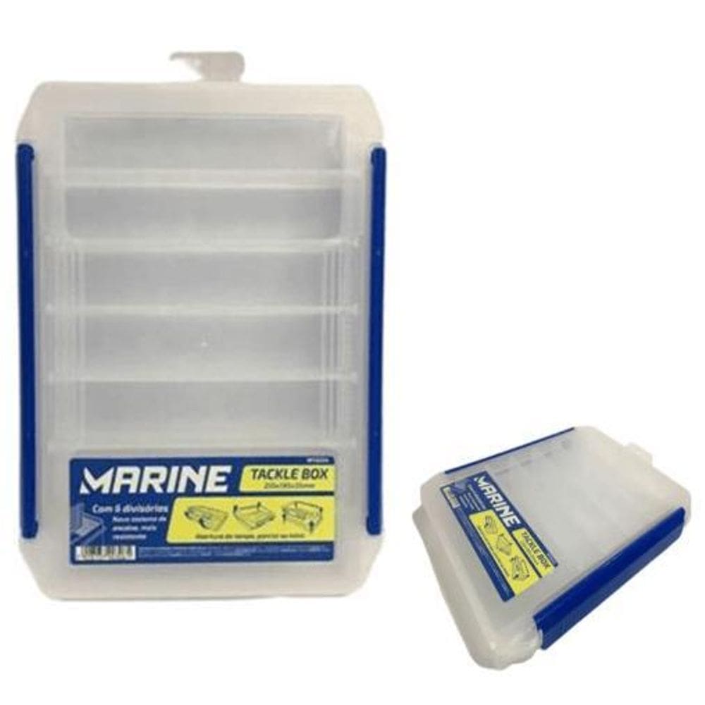 Caixa Estojo Pesca Porta Anzol Isca 6 Divisórias Removíveis