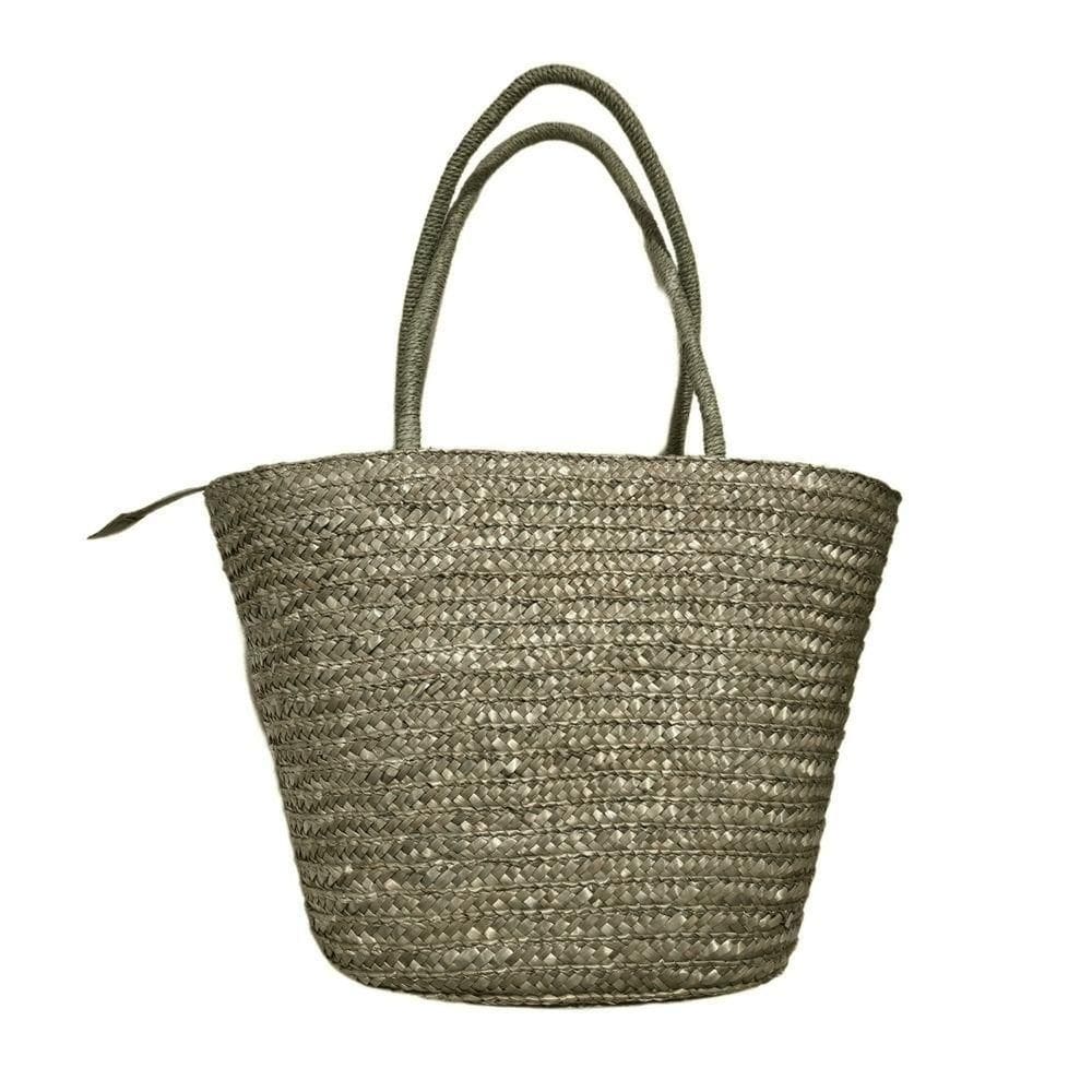 Bolsa Grande Cesta Artesanal Ombro Praia Piscina Grande Verde Escuro