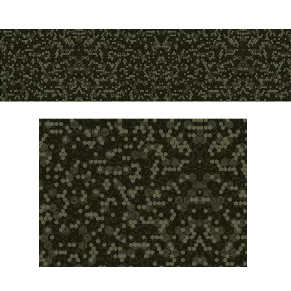 Adesivo Camuflado - Padrão De Polígonos Verde 2,00X0,50M