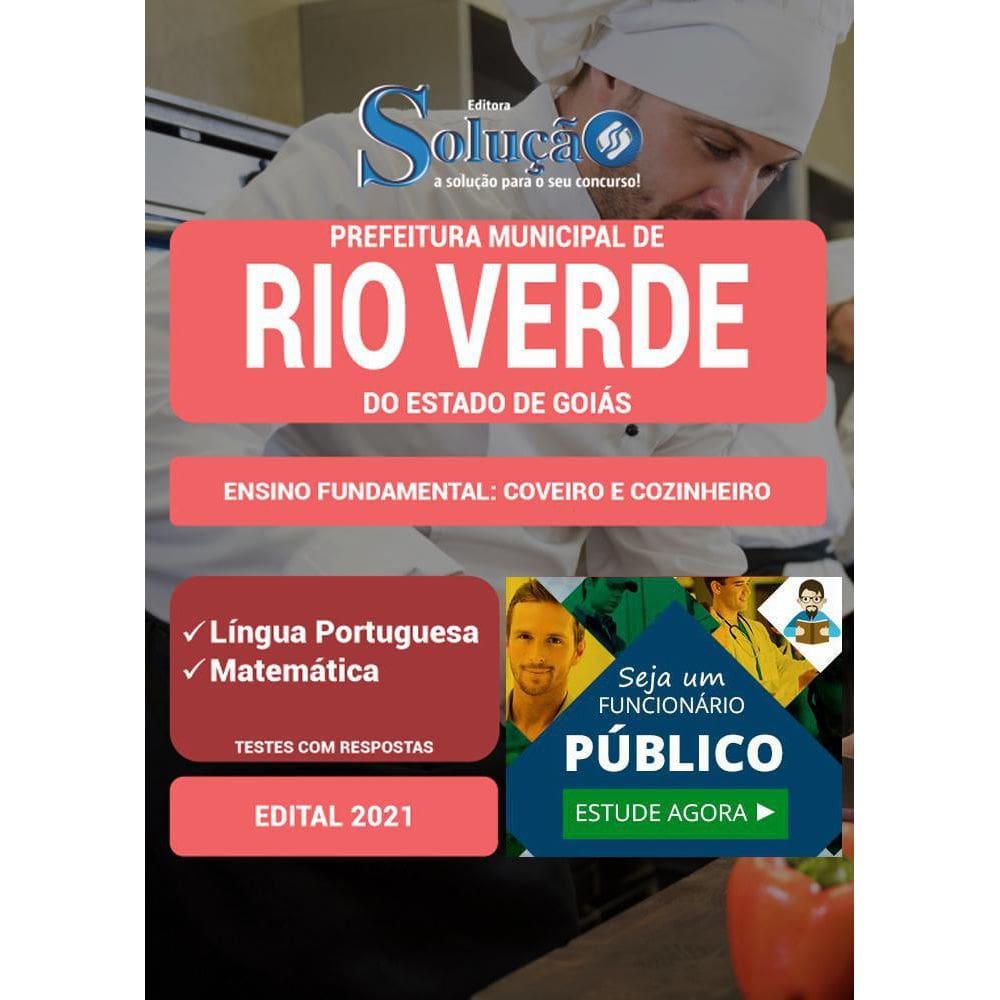 Apostila Rio Verde Go - Fundamental: Coveiro E Cozinheiro