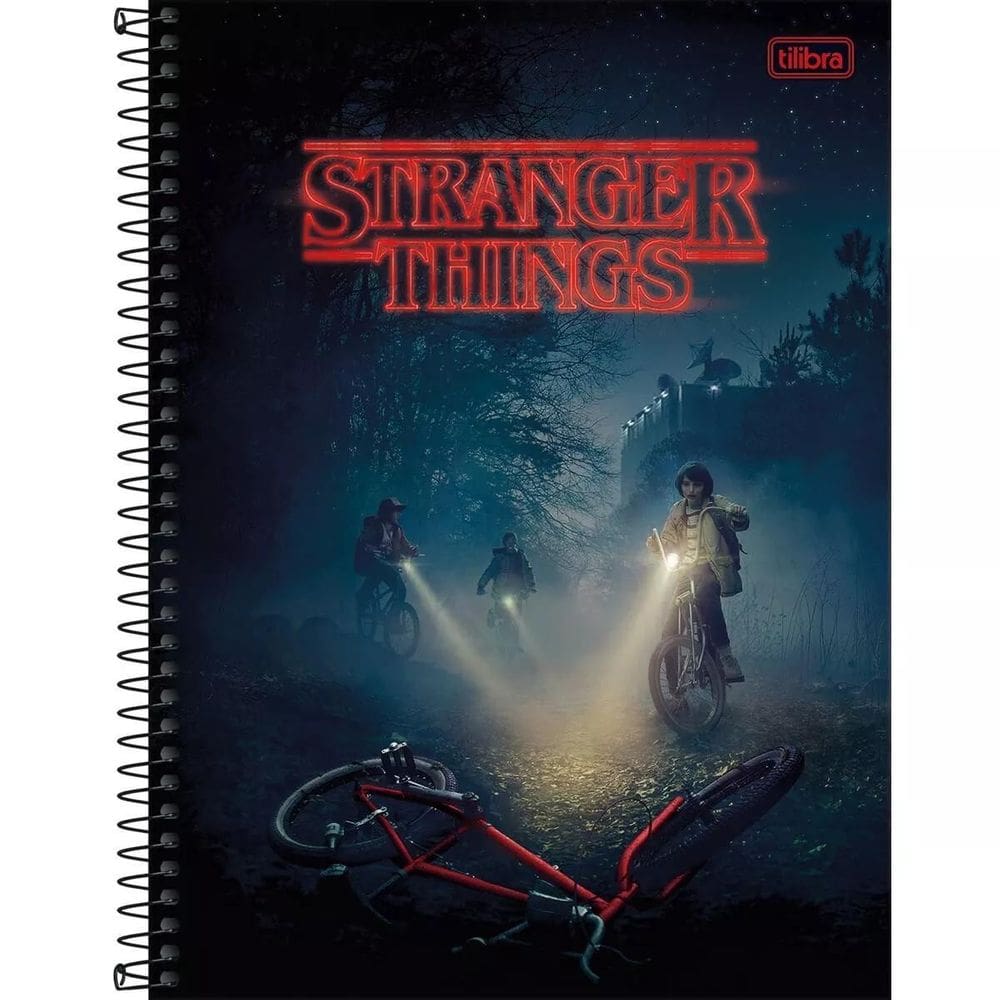 Caderno Espiral Capa Dura  10 Matérias  Stranger Things