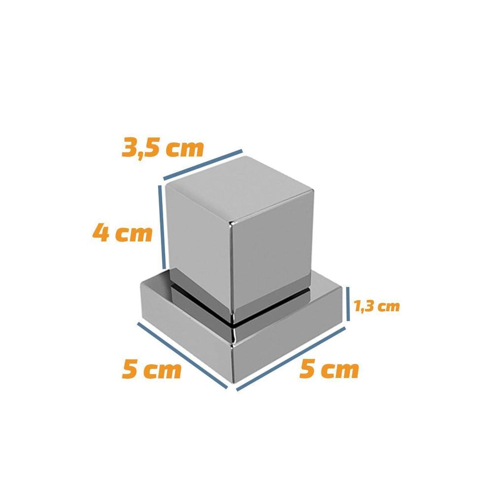 Kit Acabamento Cromado + Adaptador Docol | ABS Resistente