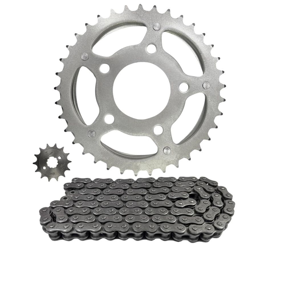 Kit Relação Transmissão Xr 200 Nx 200 Aço 1045 Sem Retentor