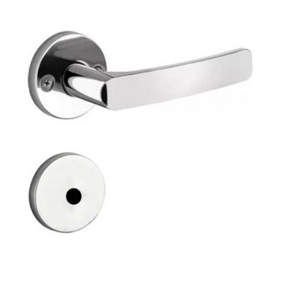 Fechadura Soprano Banheiro Pali Roseta Redonda Cromada 40mm*