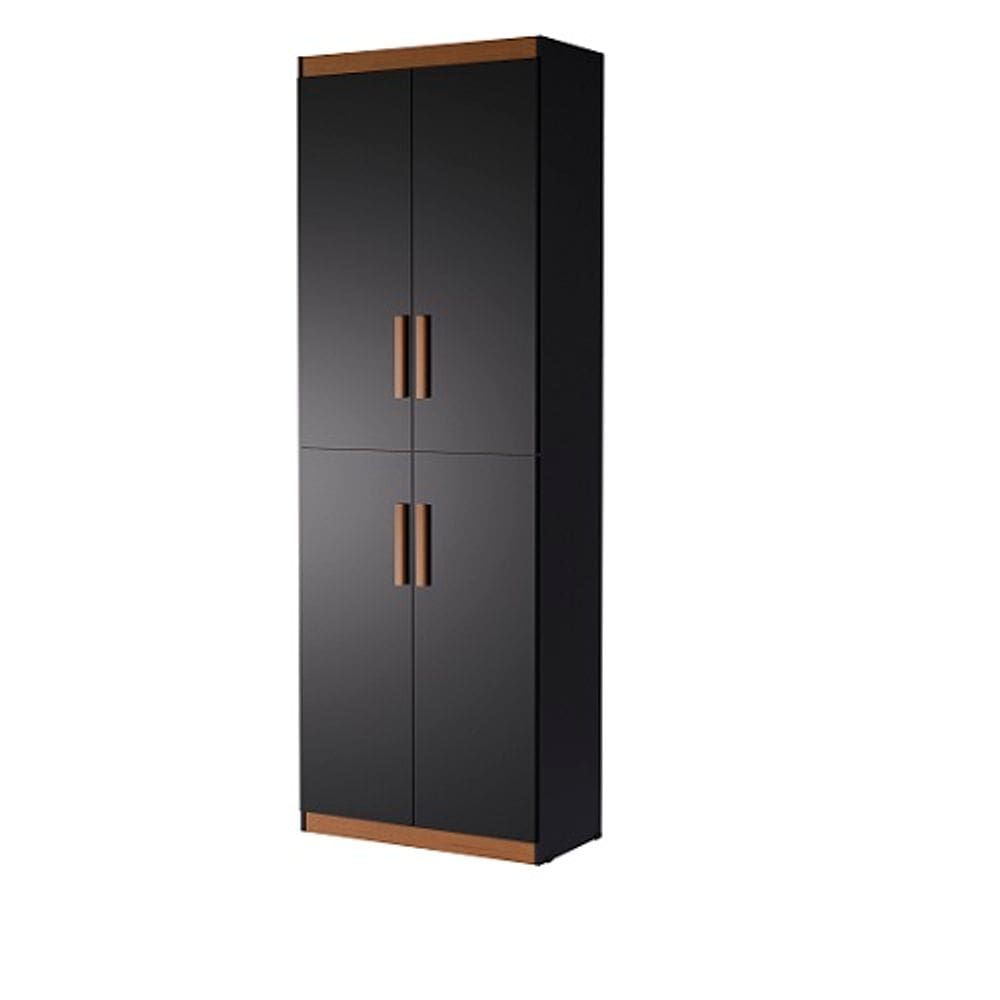 Multiuso Flex 4 Portas Preto/Nature - Potenza Móveis