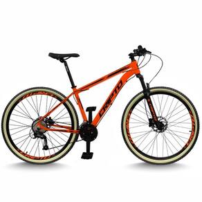 Bicicleta Aro 29 Cripto 24 Marchas Freios Disco E Suspensão Pneu Bege - Laranja/preto - 19" Laranja/preto