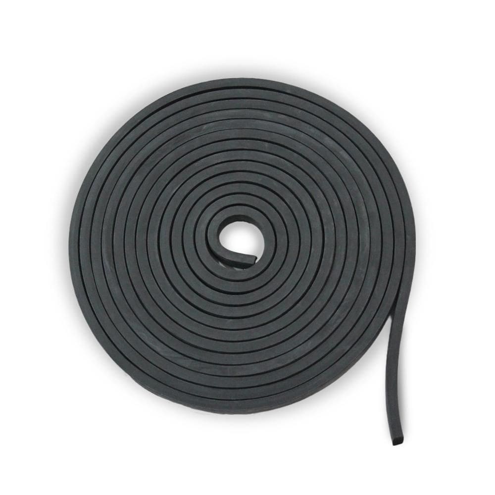 Perfil Borracha Esponjoso 15x15mm - 5m Preto