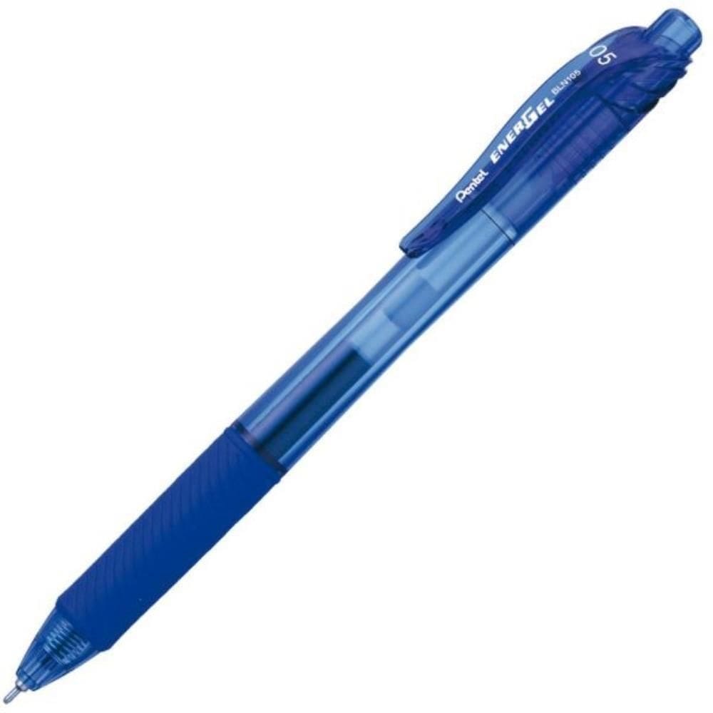 Caneta Gel Energel Retratil 0.5Mm Azul Pentel Cx.C/12