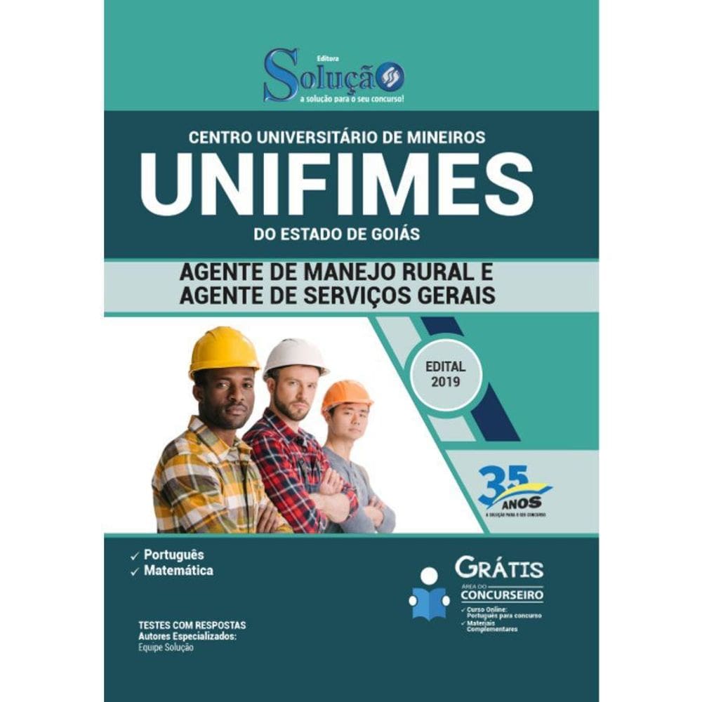 Apostila UNIFIMES GO - Agente Manejo Rural e Serviços Gerais